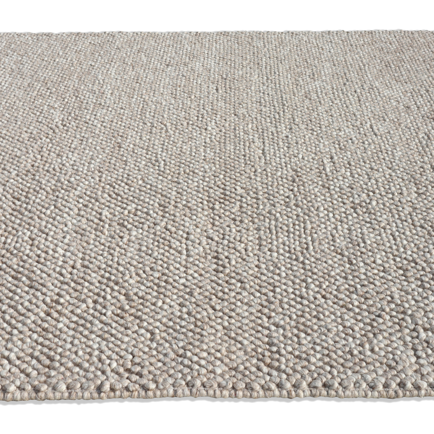 Gentle Grains Handmade Wool Loop and Pile Accent Rug