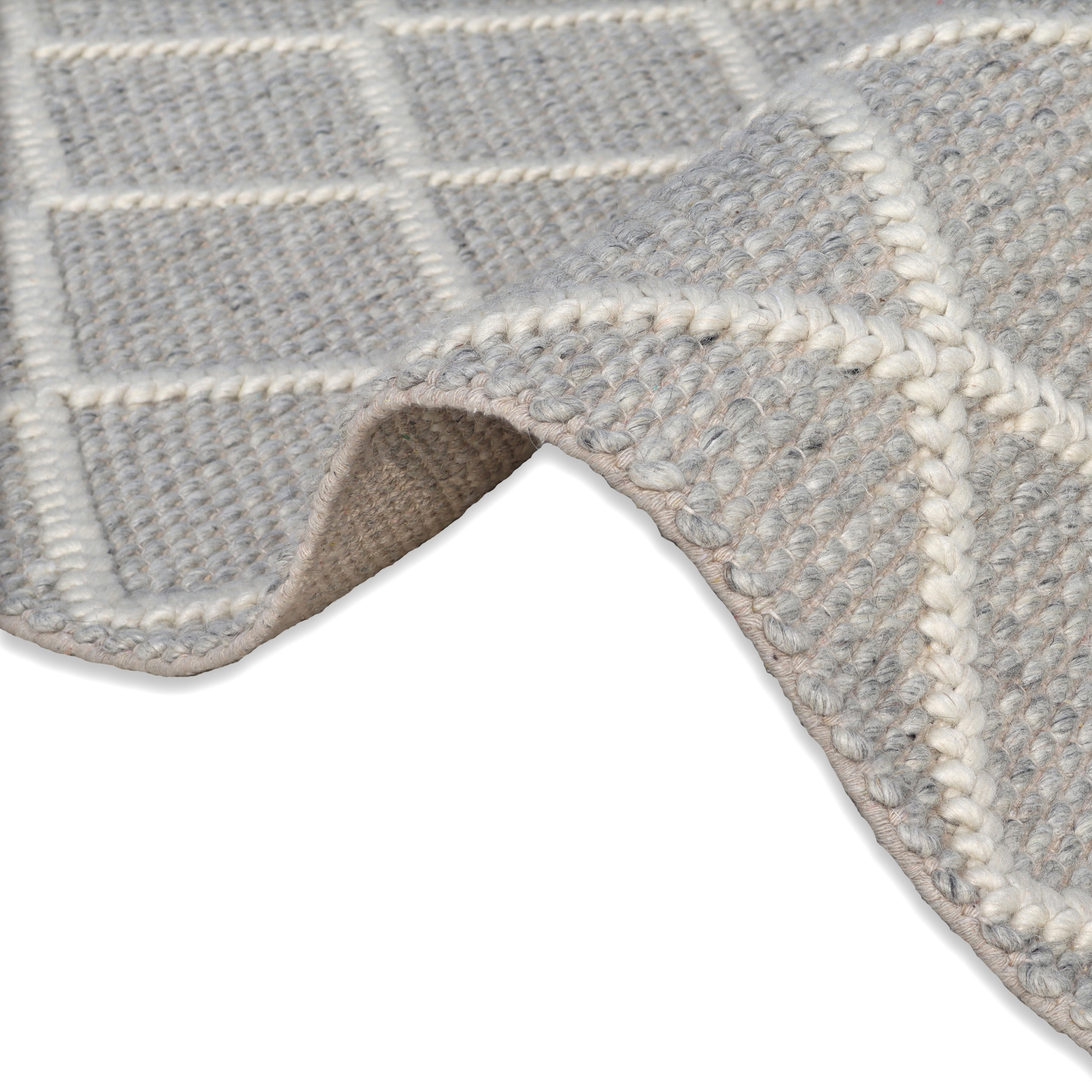 Lattice Luxe Handmade Wool Accent Rug