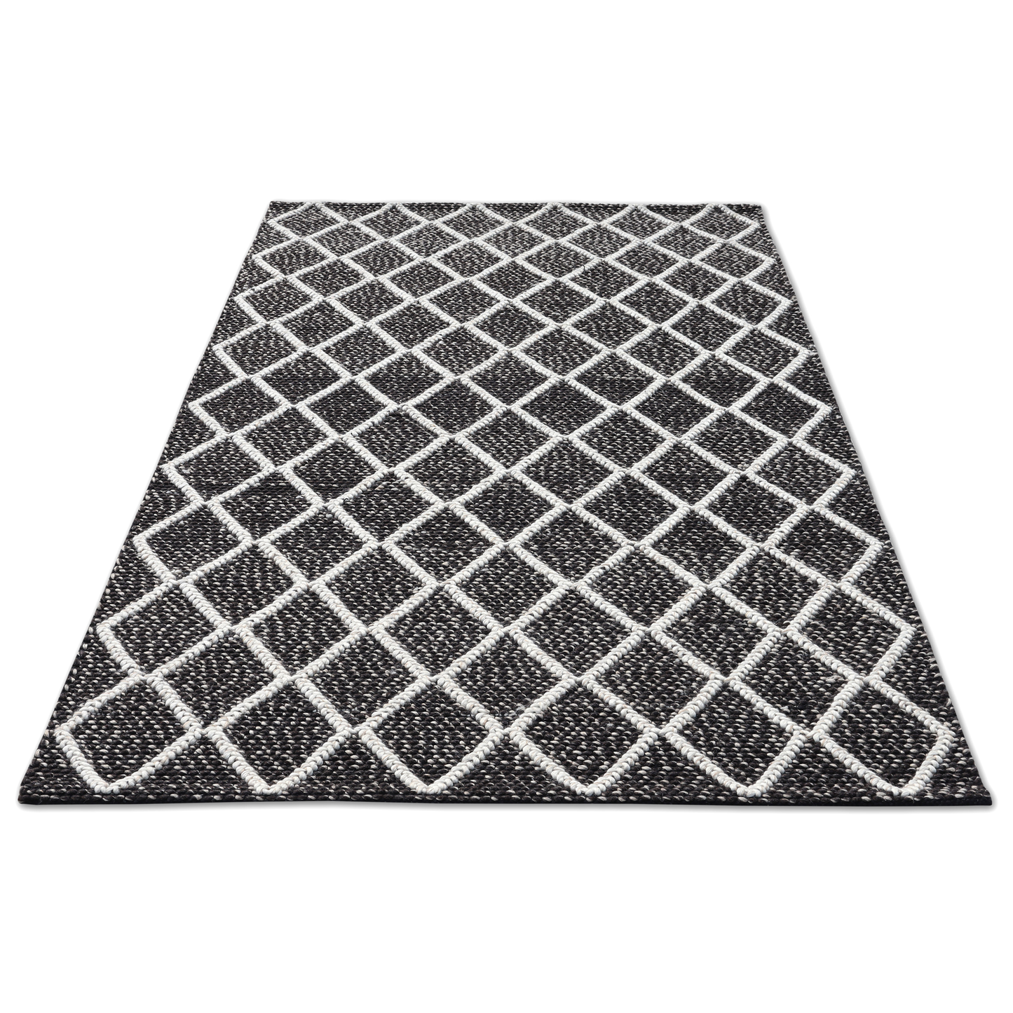 Geometric Elegance Handmade Wool Accent Rug