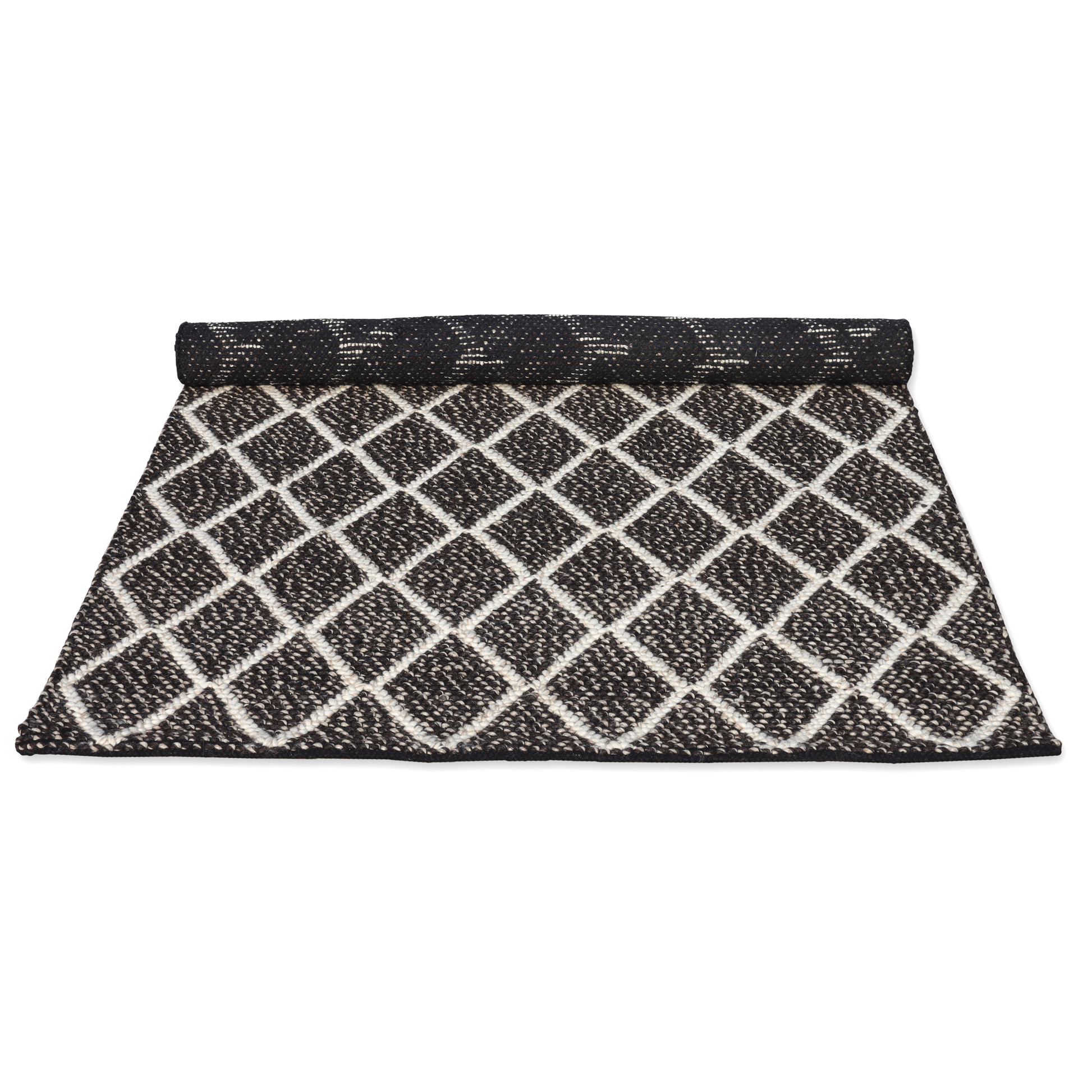 Geometric Elegance Handmade Wool Accent Rug