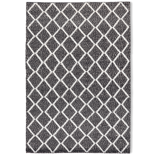 Geometric Elegance Handmade Wool Accent Rug