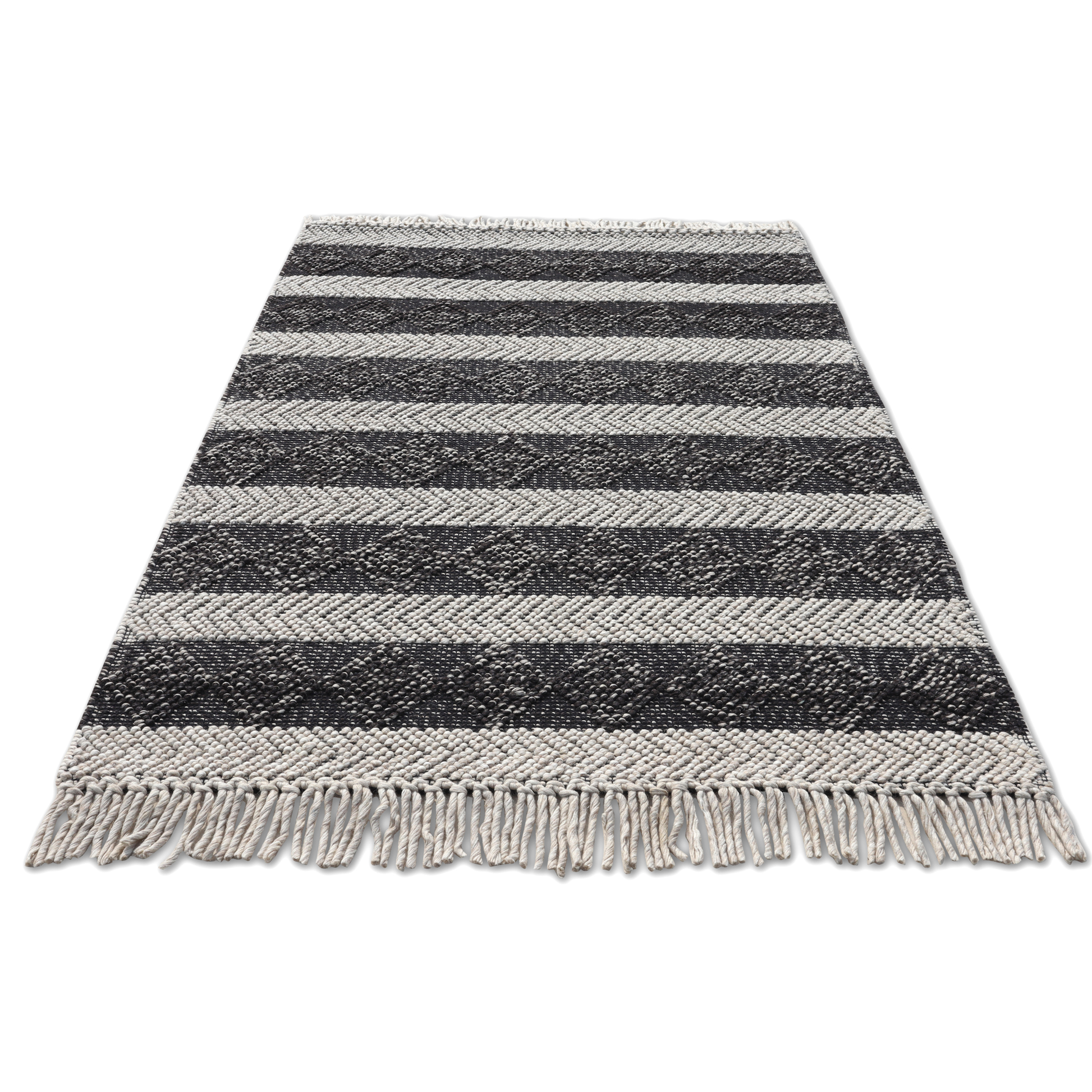 Tribal Tread Handmade Wool Accent Rug 