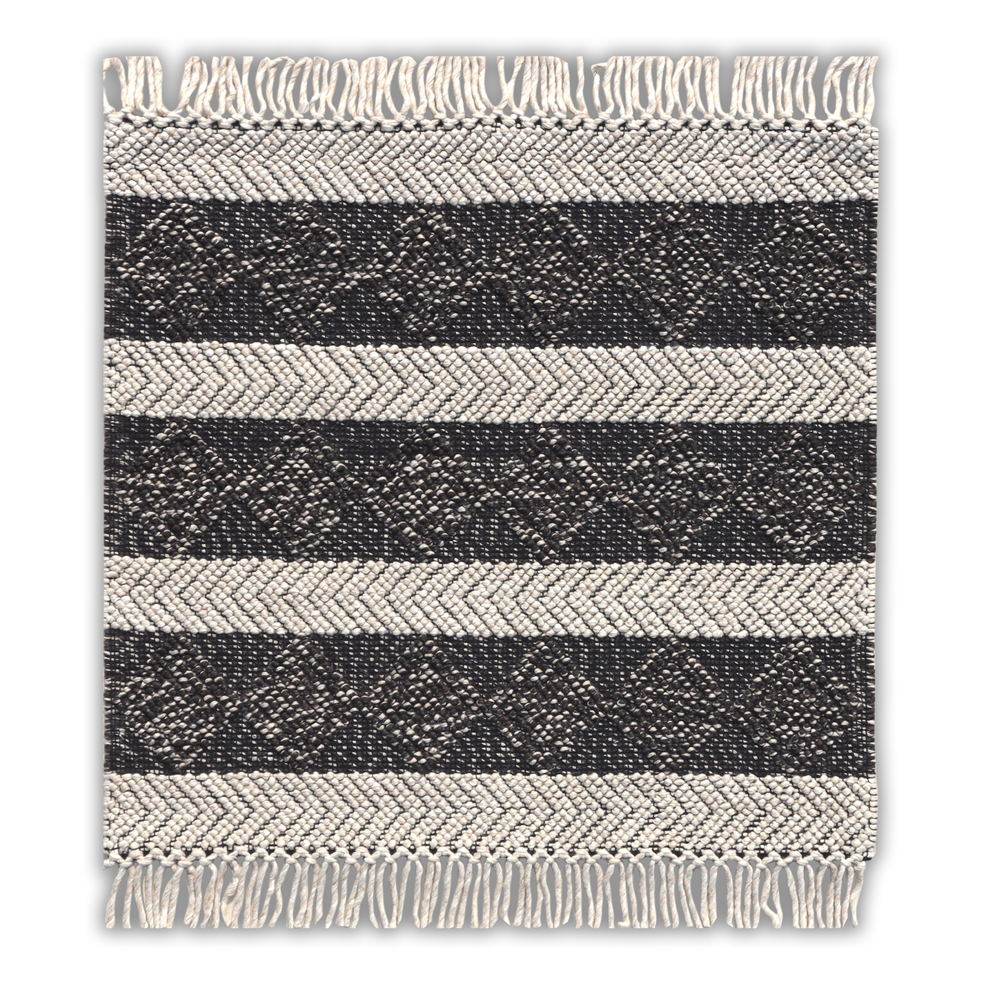 Tribal Tread Handmade Wool Accent Rug 