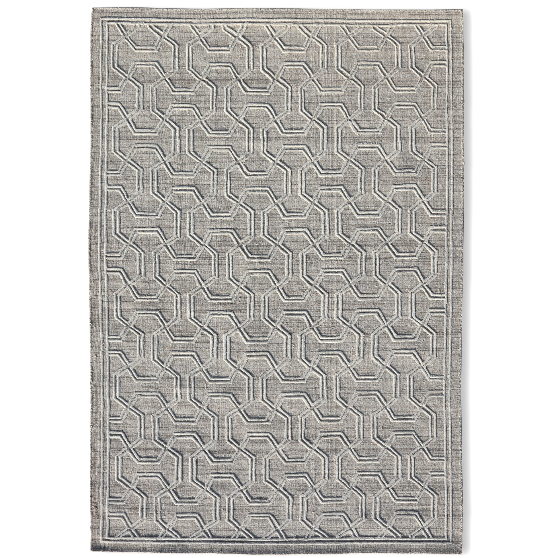 Geometric Harmony Handmade Wool Accent Rug 