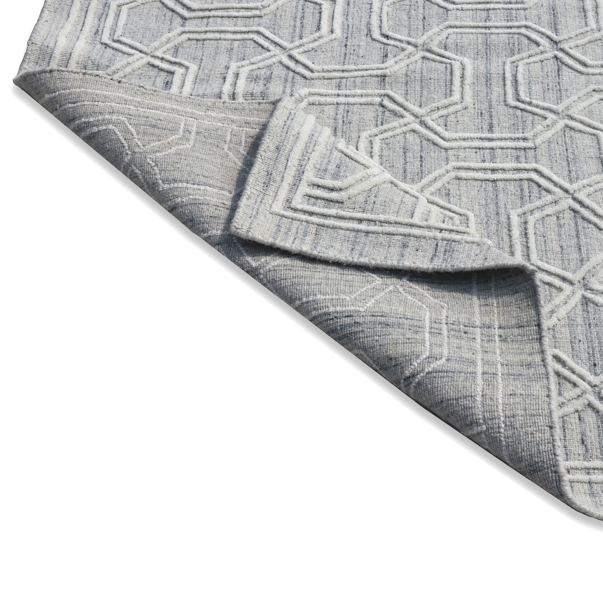 Geometric Grace Handmade Wool Accent Rug