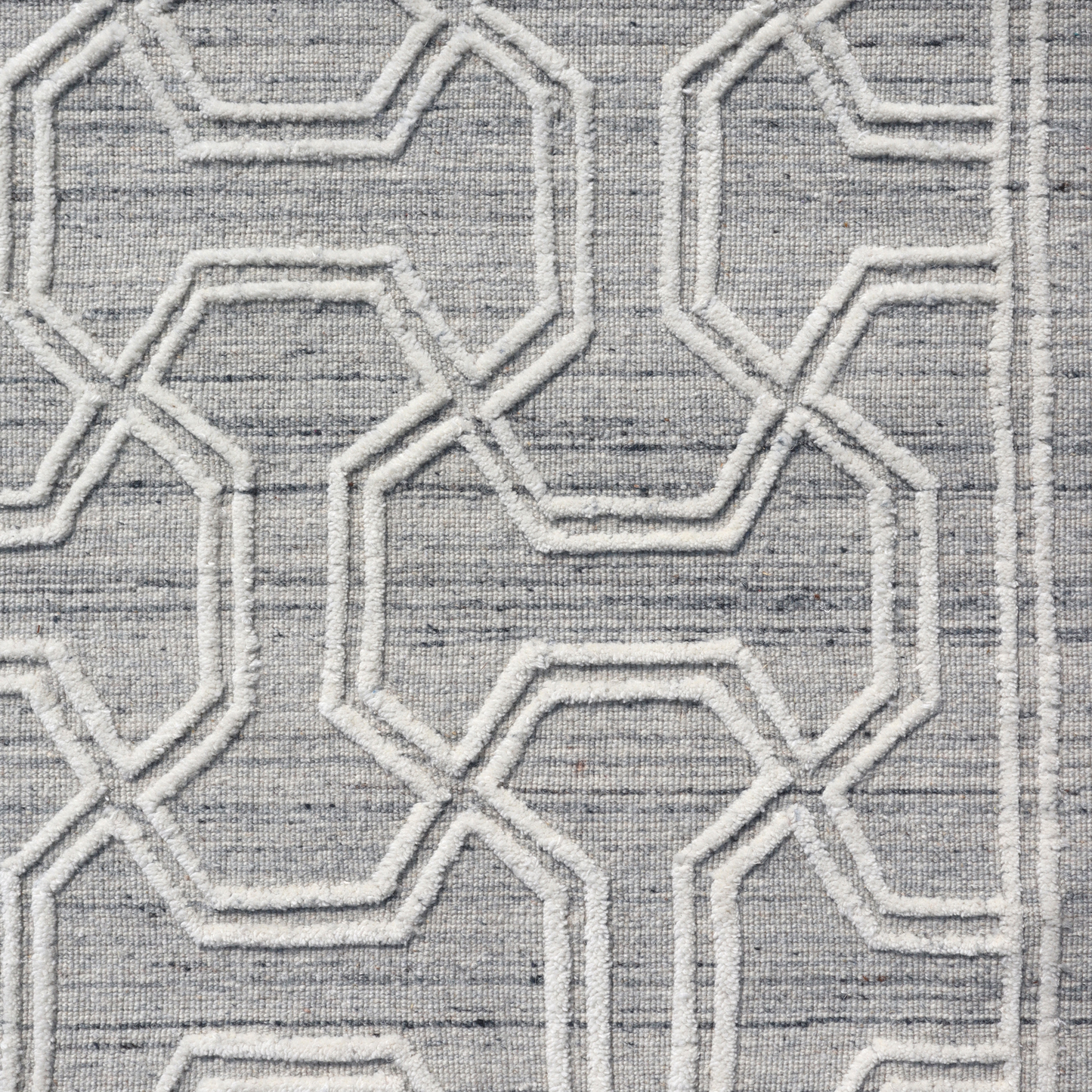 Geometric Grace Handmade Wool Accent Rug 