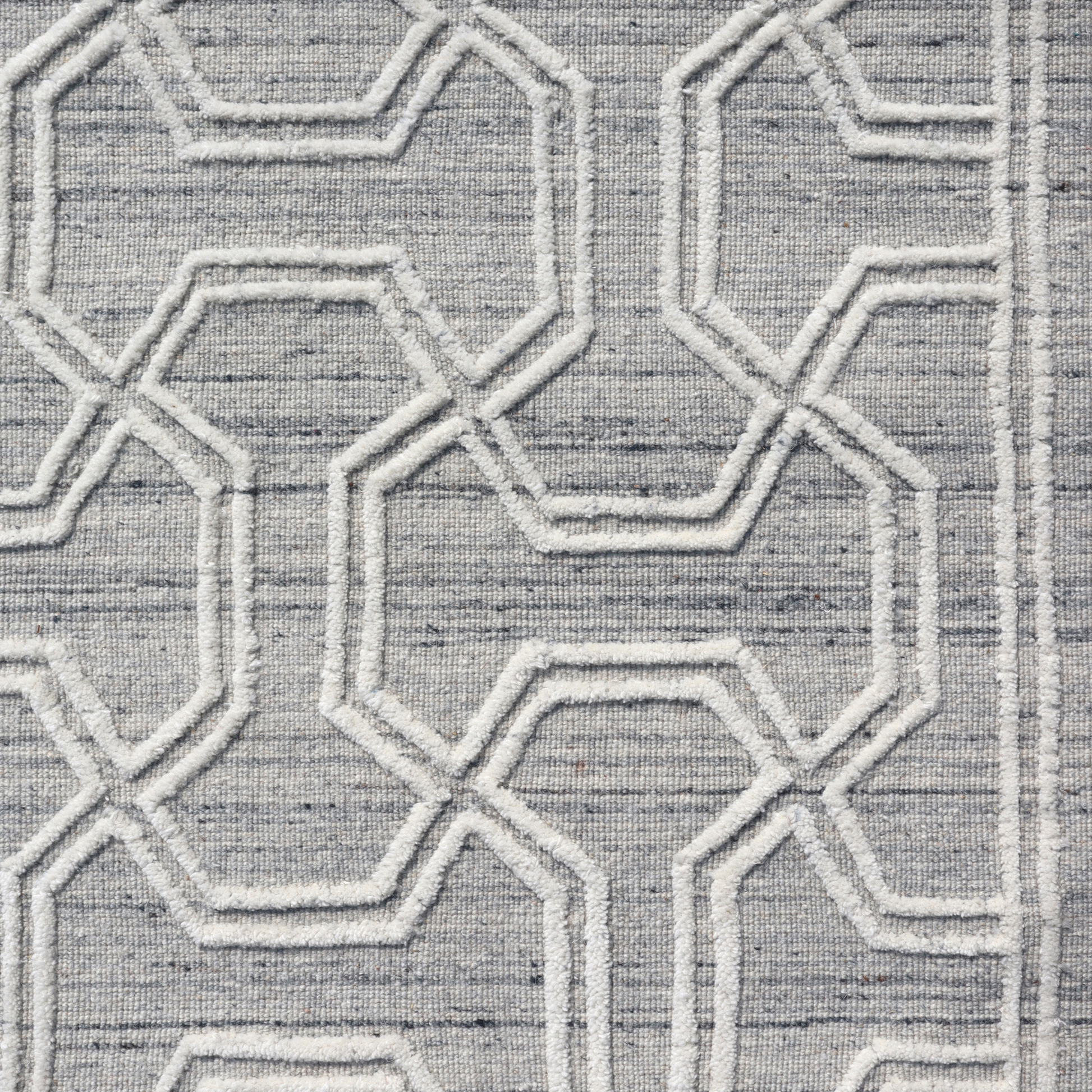 Geometric Grace Handmade Wool Accent Rug