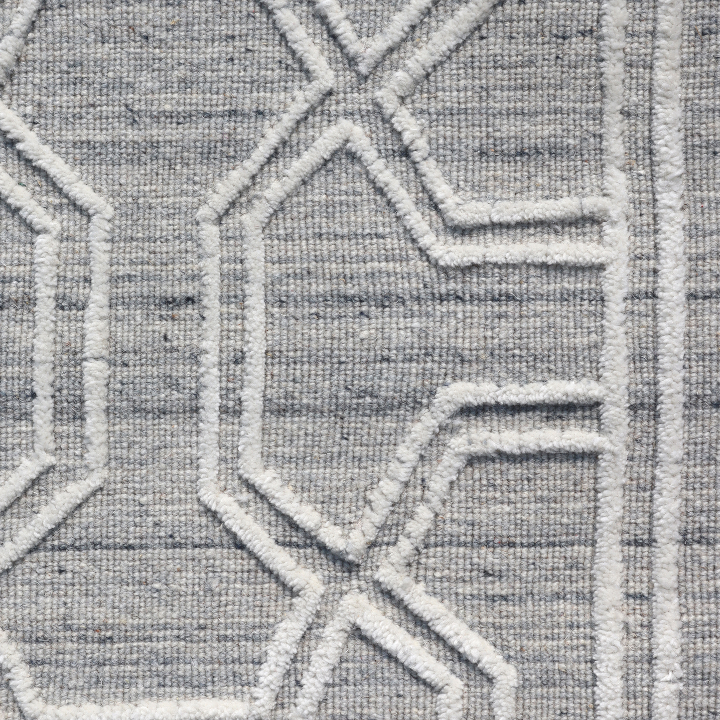 Geometric Grace Handmade Wool Accent Rug 