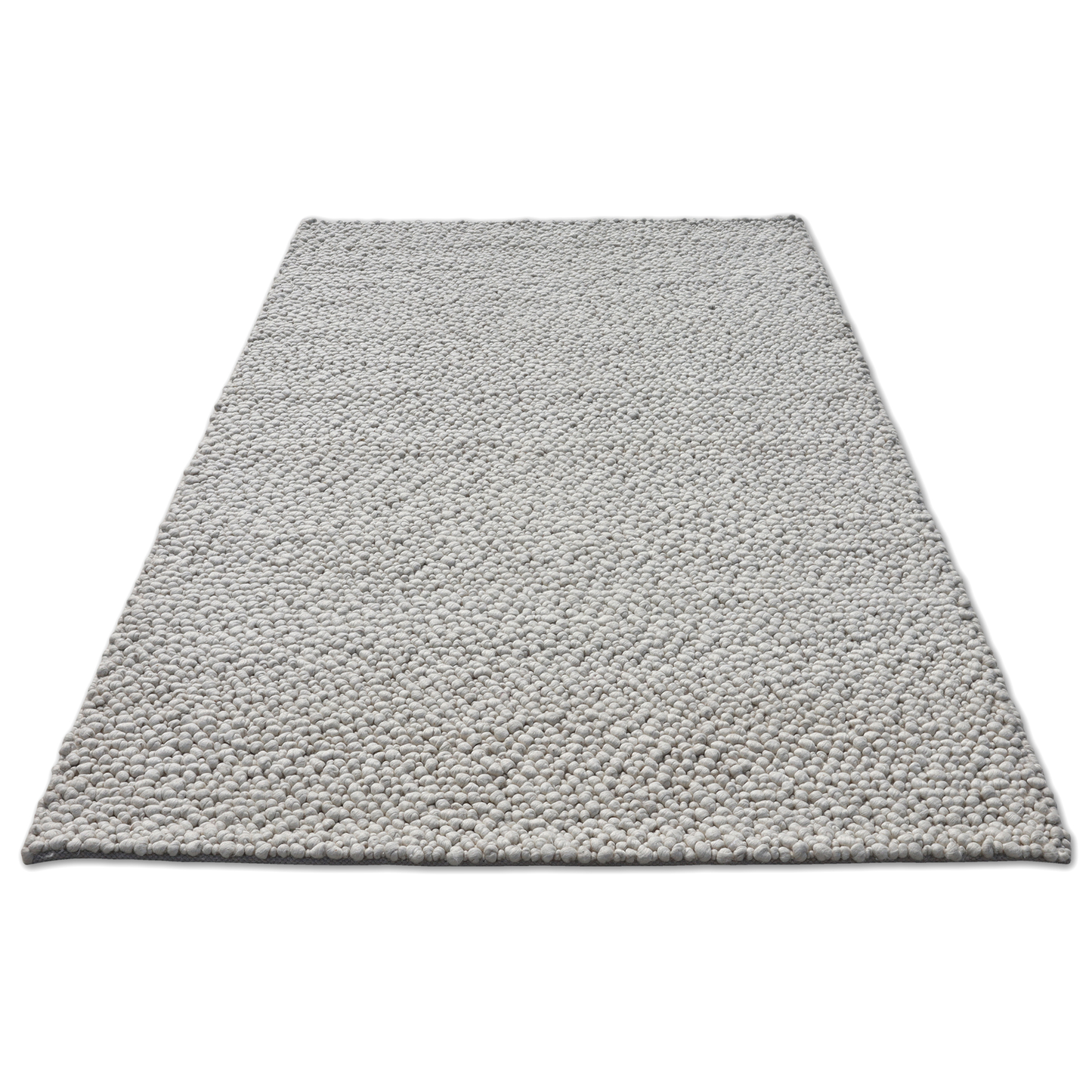 Cozy Cobblestone Handmade Wool Small Rug