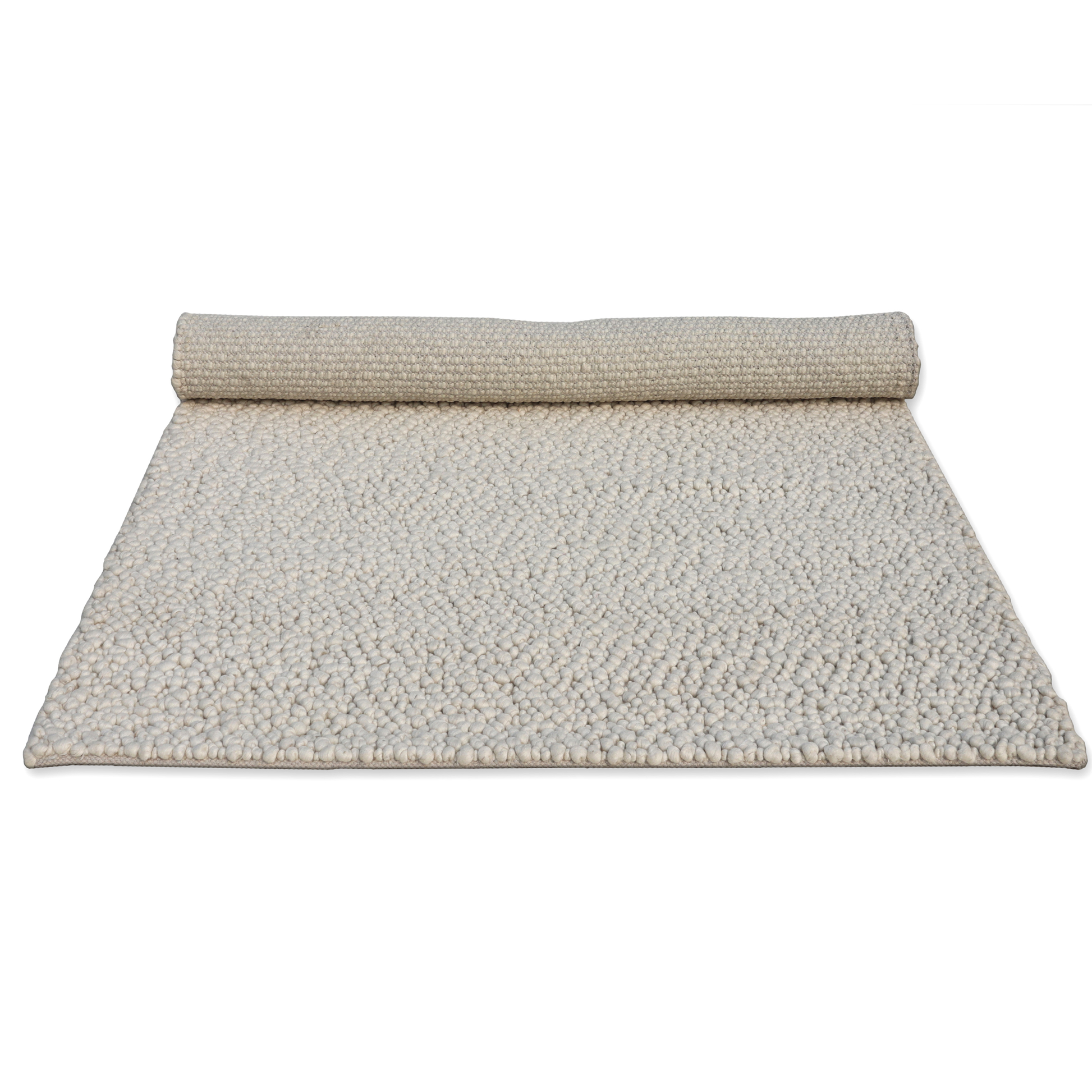 Cozy Cobblestone Handmade Wool Small Rug